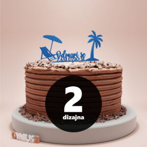 [2 dizajna] Toper za tortu za mirovinu ODMORI SE ZASLUŽIO SI