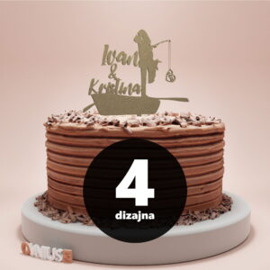 [4 dizajna] Toper za vjenčanje s IMENIMA mladenaca i DATUMOM