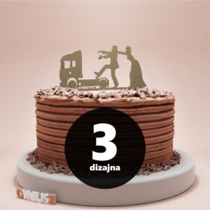 [3 dizajna] Smješni toper za vjenčanje s VOZILIMA