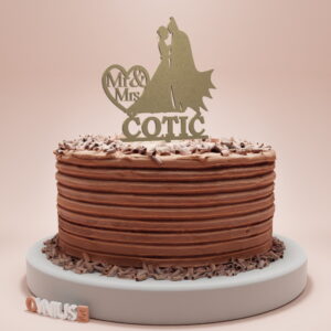 PERSONALIZIRANI toper za vjenčanje s BATMANOM, IMENOM i natpisom MR & MRS