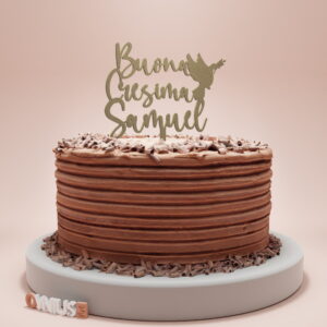 PERSONALIZIRANI toper za krizmu s natpisom BUONA CRESIMA s IMENOM na TALIJANSKOM