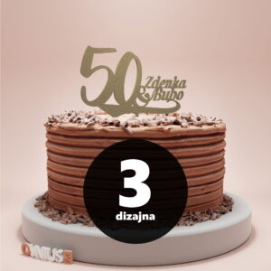 [3 dizajna] PERSONALIZIRANI toper za godišnjicu braka s BROJEM i IMENIMA