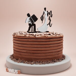 PERSONALIZIRANI toper za vjenčanje s HARMONIKOM i INICIJALIMA