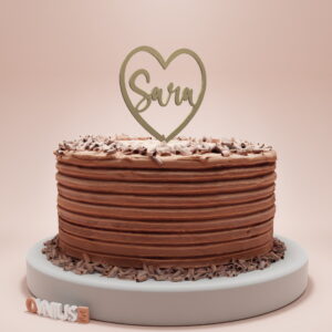 PERSONALIZIRANI toper za tortu IME i SRCE