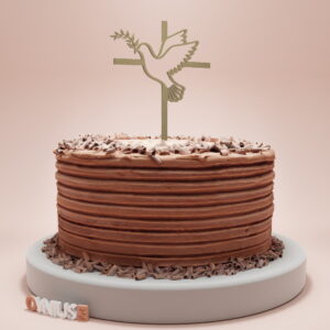 Toper za tortu sa simbolom goluba