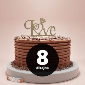 [8 dizajna] Toper za vjenčanje s natpisom LOVE