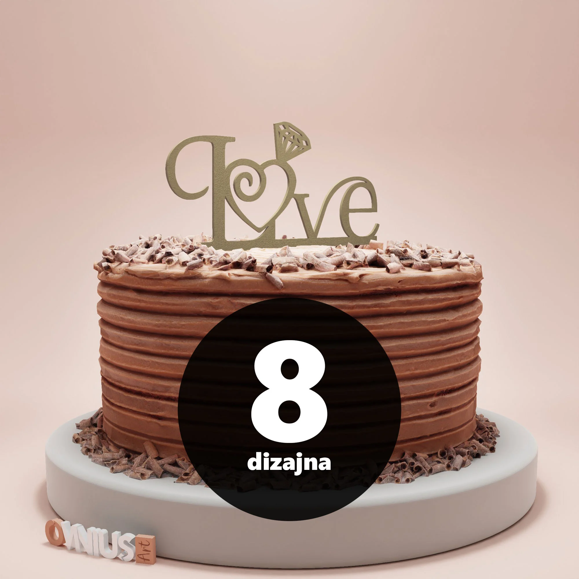 [8 dizajna] Toper za vjenčanje s natpisom LOVE