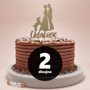 [2 dizajna] Toper za vjenčanje s PREZIMENOM mladenaca i ŽIVOTINJAMA