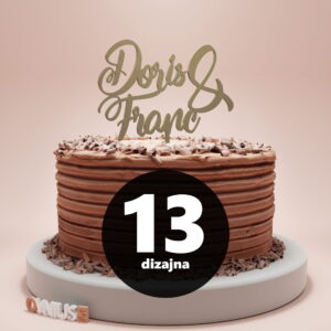 [13 dizajna] PERSONALIZIRANI toper za vjenčanje s IMENIMA MLADENACA