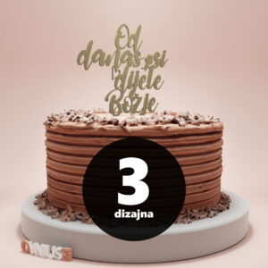 [3 dizajna] Toper za krštenje OD DANAS SI DIJETE BOŽJE