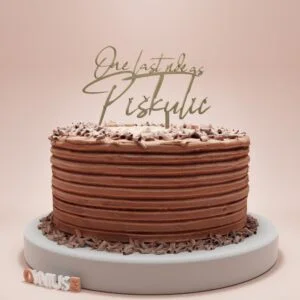 PERSONALIZIRANI toper za tortu s djevojačkim prezimenom ONE LAST RIDE AS