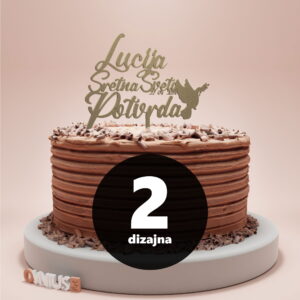 [2 dizajna] PERSONALIZIRANI toper za KRIZMU s IMENOM i DATUMOM