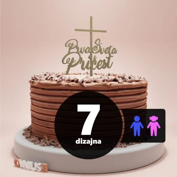 [7 dizajna] Toper s natpisom PRVA PRIČEST