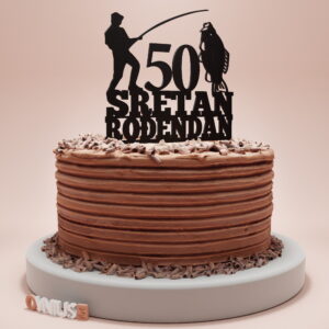 RIBIČKI toper s natpisom SRETAN ROĐENDAN i BROJEM