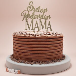 Toper s natpisom SRETAN ROĐENDAN MAMA