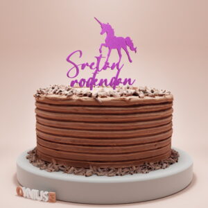 Toper s natpisom SRETAN ROĐENDAN JEDNOROG