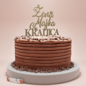 Toper s natpisom ŽENA MAJKA KRALJICA