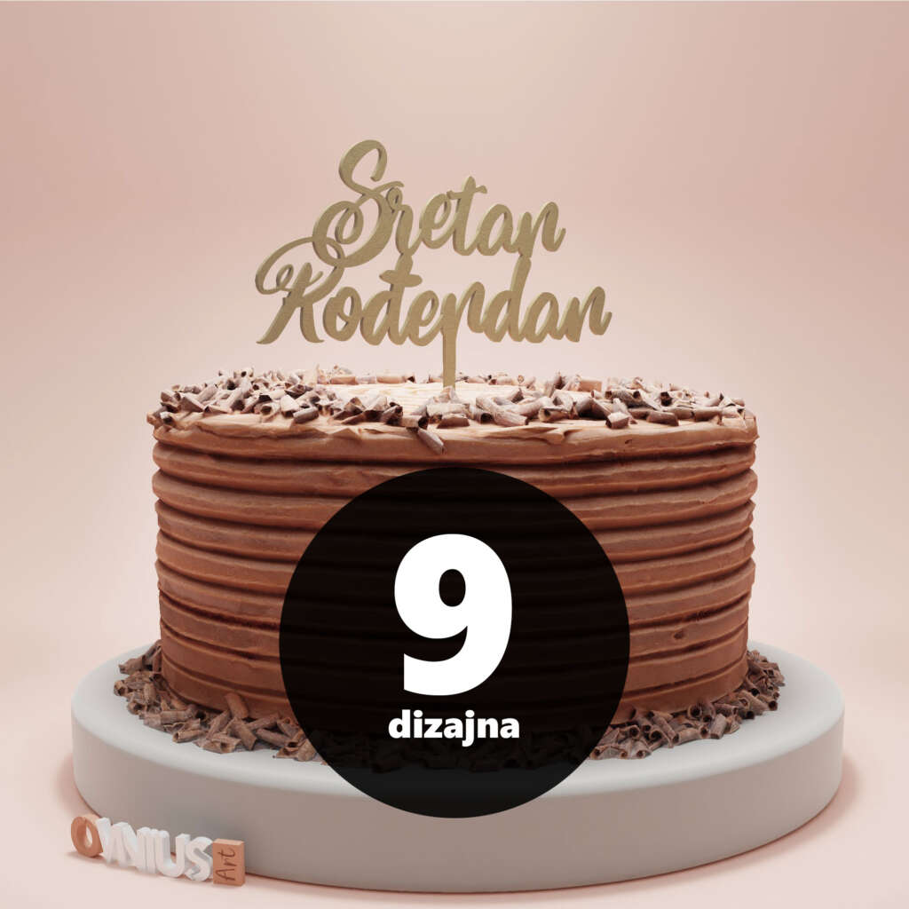 9 različitih dizajna topera za tortu s natpisom sretan rođendan