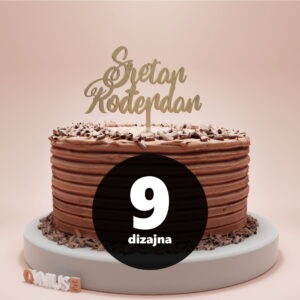 9 različitih dizajna topera za tortu s natpisom sretan rođendan