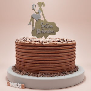 Toper s natpisom SRETAN ROĐENDAN i DJEVOJKOM s BROJEM