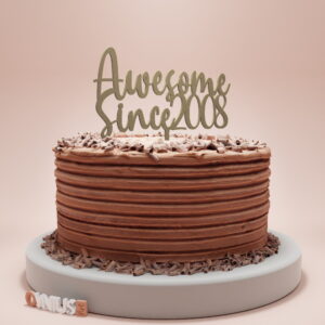 Toper s natpisom AWESOME SINCE i GODINOM