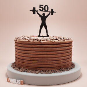 Toper za rođendan s UTEZIMA i BROJEM