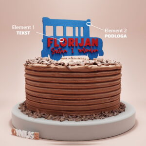 PERSONALIZIRANI toper AUTOBUS s IMENOM i BROJEM