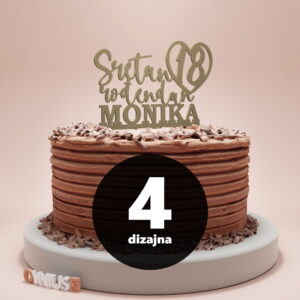 [4 dizajna] PERSONALIZIRANI toper s natpisom SRETAN ROĐENDAN s IMENOM i BROJEM