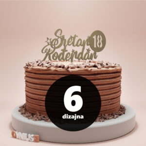 [6 dizajna] PERSONALIZIRANI toper s natpisom SRETAN ROĐENDAN s BROJEM