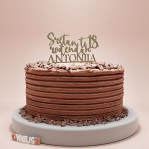 Toper za tortu Sretan ti 18. rođendan Antonija.