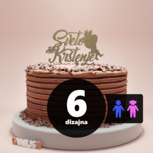 [6 dizajna] PERSONALIZIRANI toper s natpisom SVETO KRŠTENJE i DATUMOM