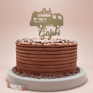 PERSONALIZIRANI toper za vjenčanje VATROGASNI KAMION sa DATUMOM i PREZIMENOM