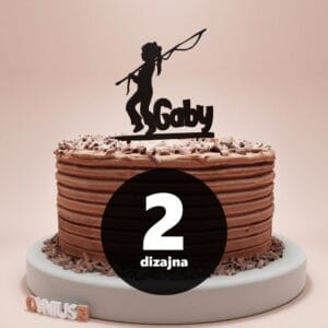 RIBIČKI toper s natpisom SRETAN ROĐENDAN i IMENOM