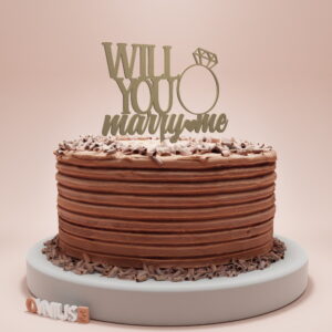 Toper za zaruke WILL YOU MARRY ME s prstenom