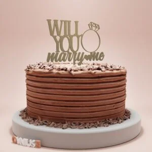 Toper za zaruke WILL YOU MARRY ME s prstenom