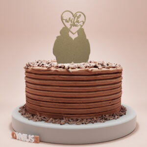 Toper za vjenčanje WITH YOU sa siluetom para