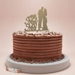 Toper za tortu mr & mrs s mačkom