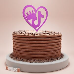 Toper sa znakom Tik Tok i srcem