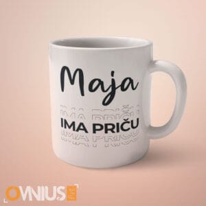Personalizirana šalica IMA PRIČU s imenom