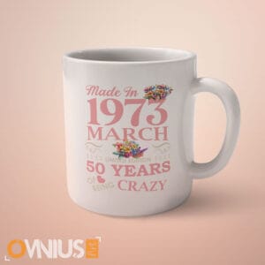 Personalizirana šalica Made in s godinom i mjesecom rođenja