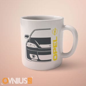 Personalizirana šalica s Opel siluetom i logotipom
