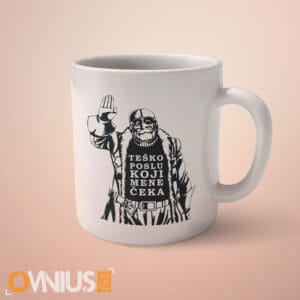 Šaljiva šalica Teško poslu koji mene čeka Alan Ford Grunf