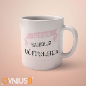 Personalizirana šalica za najbolju učiteljicu
