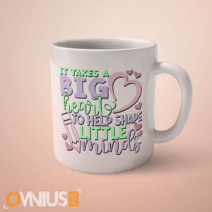 Šalica za tete u vrtiću Za oblikovati male umove treba veliko srce