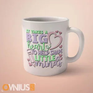 Šalica za tete u vrtiću Za oblikovati male umove treba veliko srce