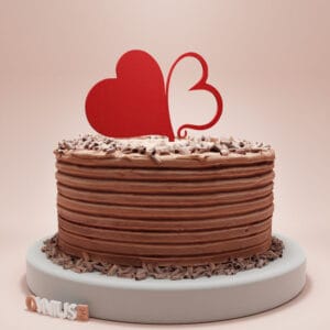 Toper za tortu dva srca