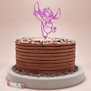 Toper za tortu Stitch sa srcem