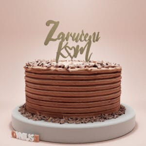 Toper za zaruke s inicijalima i srcem