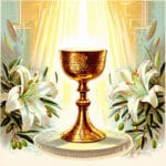 Kalež s hostijom i zrakama svjetlosti