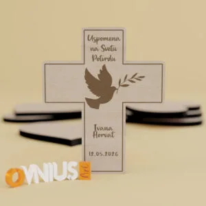 Unikatna zahvalnica za krizmu s maslinovom grančicom